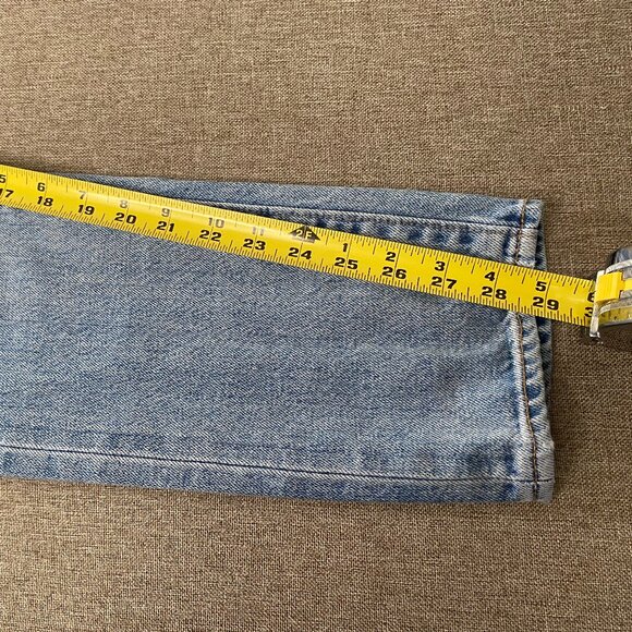 Levi's 505 C Japanese Selvedge Denim Jeans Women's 27 Blue Distressed Casual - Picture 14 of 16